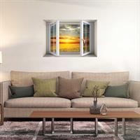 חלון בנישה שקיעה בנוף קסום דגם 5019