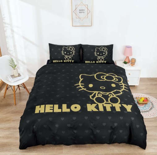 סט מצעים למיטה וחצי 120/200 הלו קיטי - 50514