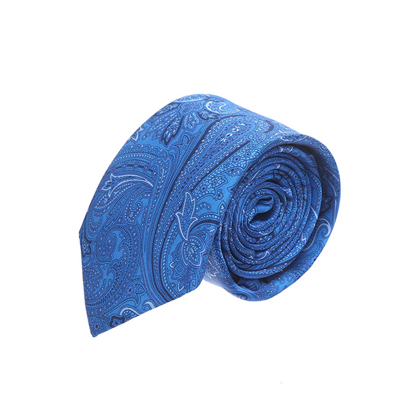 עניבה פייזלי כחול ים