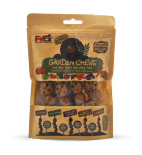 חטיף פטקס עוף דלעת וחמאת בוטנים 100 גרם