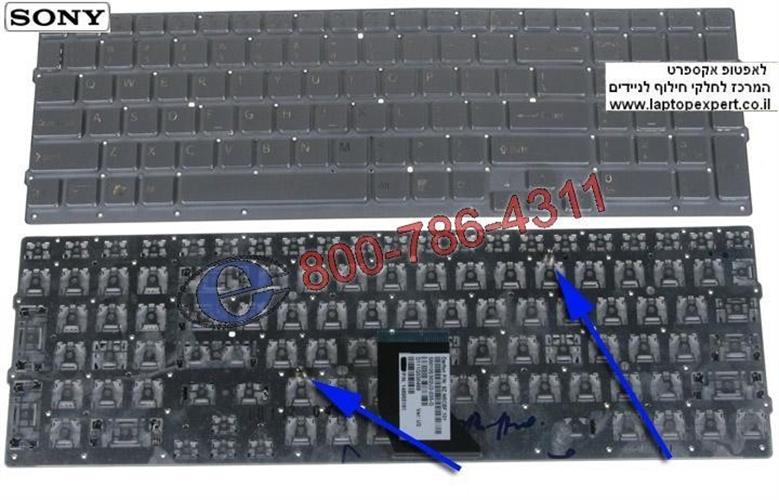 מקלדת למחשב נייד סוני צבע כסוף Sony VPCCB / VPC-CB laptop keyboard, silver 9Z.N6CBF.101 / 148955161