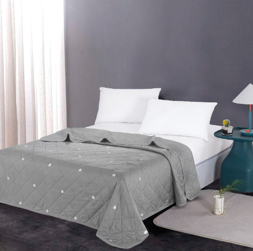 שמיכת קיץ ברונזה זוגית בשילוב הטבעה - 8960