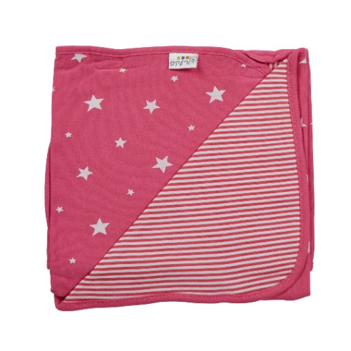 שמיכת כוכבים אפרסק-לבן