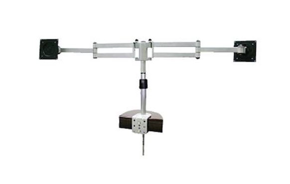 מתקן  זרוע שולחנית  דו מפרקית עם שני זרועות לשני מסכים  PVA-820