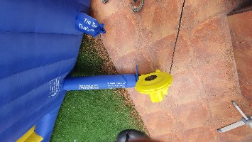 מתקן קפיצה מתנפח רטוב עם מים בית המגלשות - W5034 מבית Jumpy Jump העולמית -קפיץ קפוץ