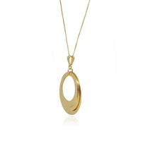 שרשרת עיגול חריטה מזהב| תליון המתאים לחריטה של שמות