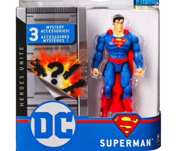 בובת DC קטנה- סופרמן+ 3 אביזרים