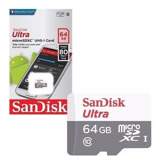 כרטיס זכרון Sandisk micro sd ultra 64Gb