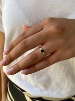 טבעת רות black & white