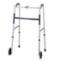 הליכון טלסקופי מתקפל עם גלגלים