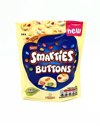 Smarties Buttons White