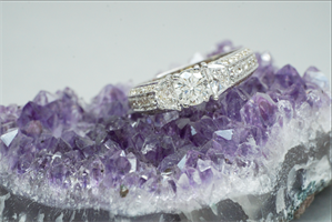 טבעת יהלומים בזהב 18 קראט 1.79