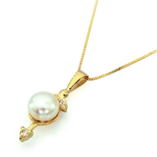 שרשרת חץ זהב פנינה