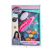 ערכה להכנת צמות עם מברשת שיער