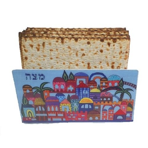 מעמד מצה לפסח ממתכת עיצוב ירושלים