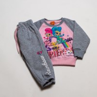 חליפת  פוטר זהבית ופזית ורודה עם מלאנג' בנות