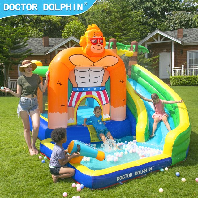 73008-מתנפח גורילה פארק מים-Doctor Dolphin