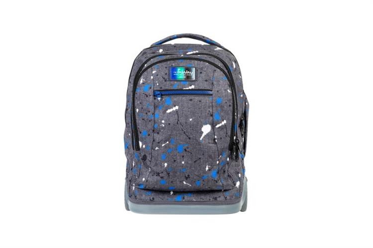 "InWay טרולי אפור כהה שפריצים סידרה 9"