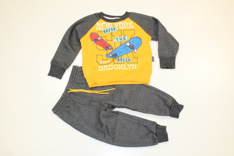 חליפת פוטר בנים N.Y חרדל