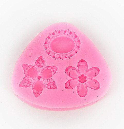 תבנית סיליקון 2 פרחים ומסגרת