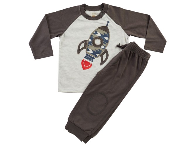 חליפת מעבר חללית חום מכנס פרנצ׳ טרי