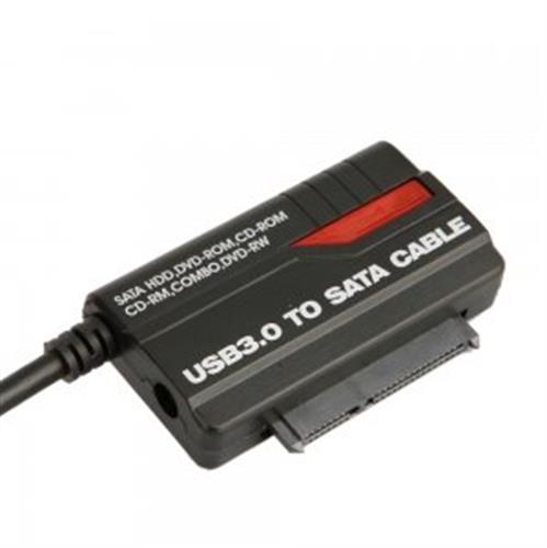 קיט לחיבור כונן SATA ל-USB 2.0 / USB 3.0 במחשב, עם ספק כוח, מתאים להארדדיסקים 2.5/3.5