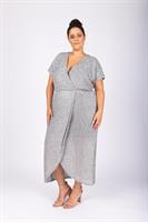 שמלת לורנה פייטים כסף