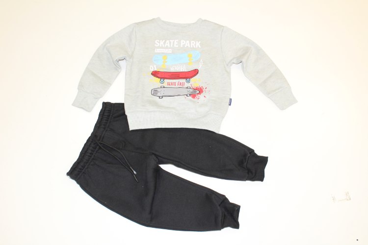 חליפת פוטר בנים SKATE אפור