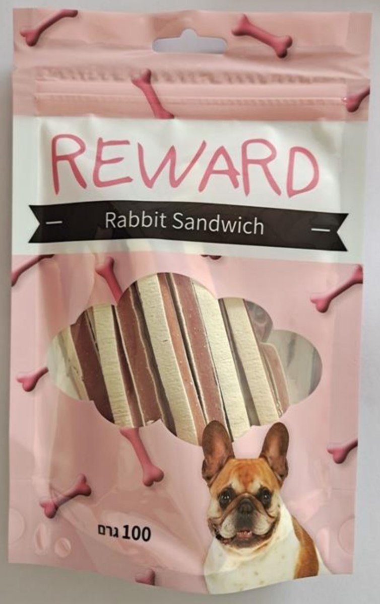 חטיף REWARD - רצועות ארנבת
