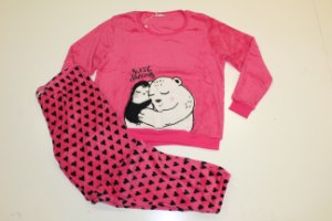 פיג'מה נשים פליז חיבוק אוהבים