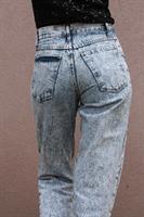 MOM'S ג'ינס גזרה גבוהה אסיד ווש מידה M