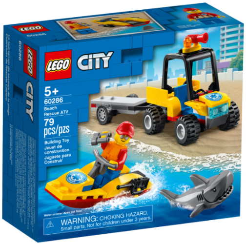 לגו City 60286 טרקטורון הצלה בחוף