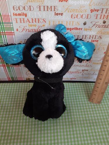 בובת עיניים גדולות  ty, טרייסי הכלבונת מעוטרת בכחול רויאל ( ללא רשות מהמלכה)