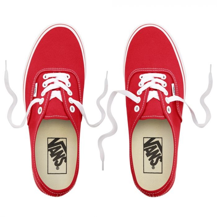 red and white authentic vans