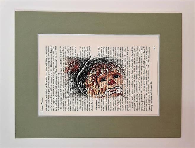 הדפס ליצן עצוב