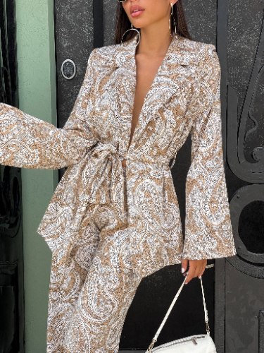 חליפת קימוני הדפס ב'ז