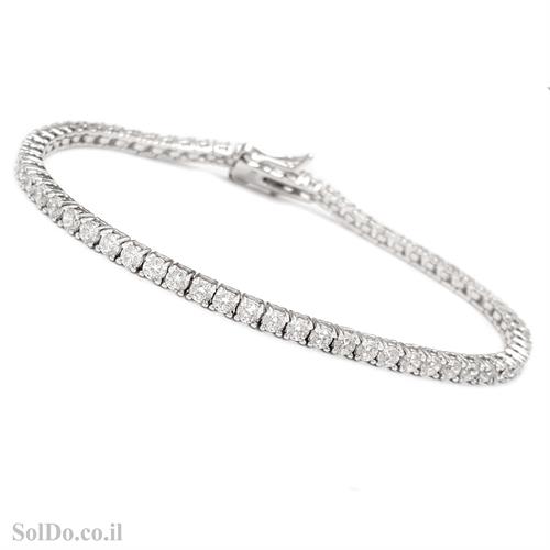 צמיד כסף טניס משובץ אבני זרקון  Z3071 | תכשיטי כסף 925 | צמידי כסף