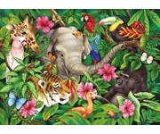 פאזל 60 חלקים-חיות בספארי