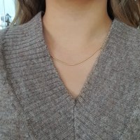 שרשרת זהב לאישה │ שרשרת פופקורן עגולה לאשה │ שרשראות זהב לנשים