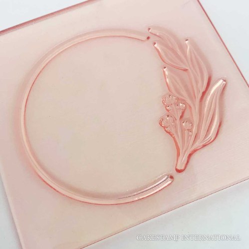 חותמת מסגרת 7| מסגרת עגולה גבעול ליצירה בבצק סוכר | מסגרת לסוכריות וקינוחים בהטבעה | חדש אתי דבש