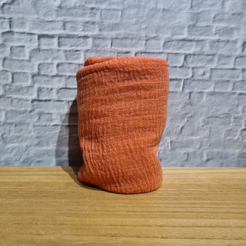 צעיף ויסקוזה קמטים כתום