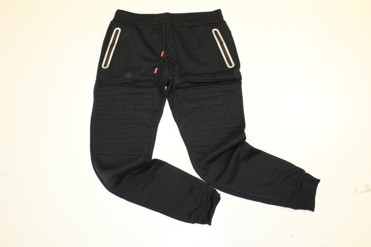 מכנס פוטר גבר עיצוב כיס שחור