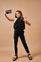 חליפת זואי שחור - DANA SIDI GIRLS