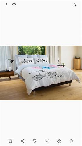 סט מלא זוגי דגם goשל ורדינון 100% כותנה