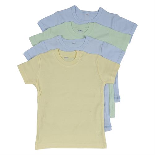 רביעיית חולצות ריפ 2 תכלת-צהוב-ירוק