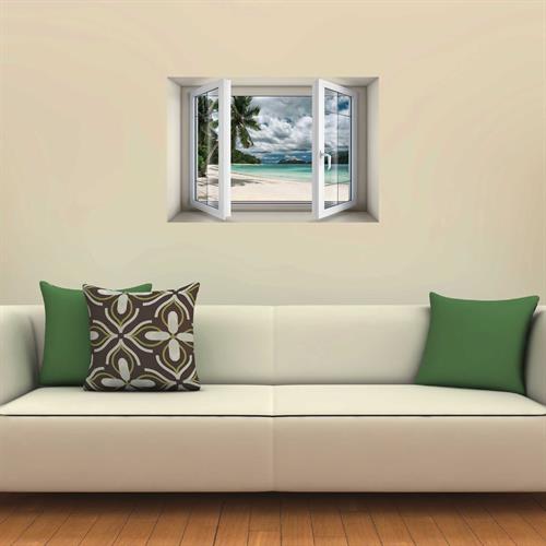 חלון בנישה חוף ים ביום סגרירי דגם 5011