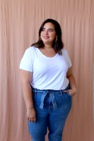 חולצת T SHIRT בילי לבן