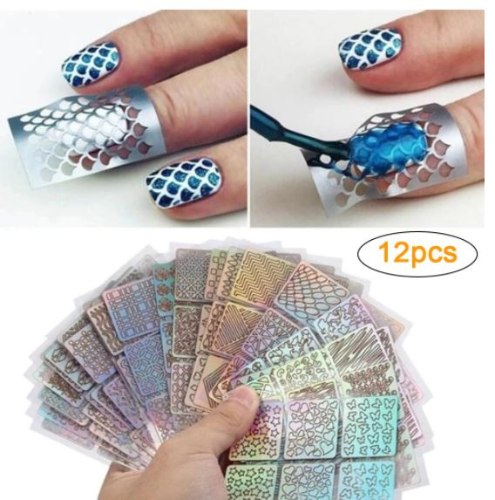 מדבקות שבלונה לציפורניים