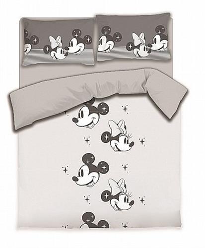 מצעים למיטה זוגית מיני ומיקי מאוס  מגיק - דיסני 100% כותנה
