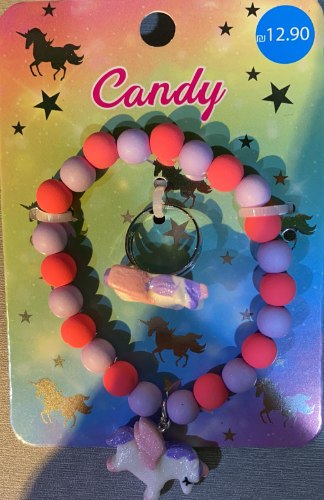 candy סט צמיד וטבעת חד קרן